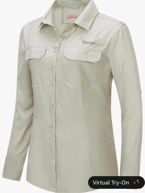 Women's UPF 50+ UV Long Sleeve Hiking Shirt (S)